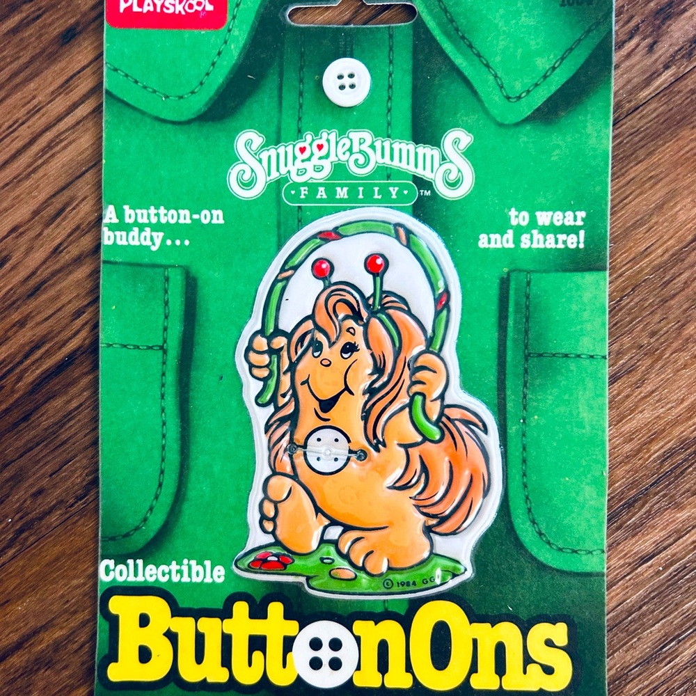 Vintage 1984 Playskool SnuggleBums ButtonOns- NWT